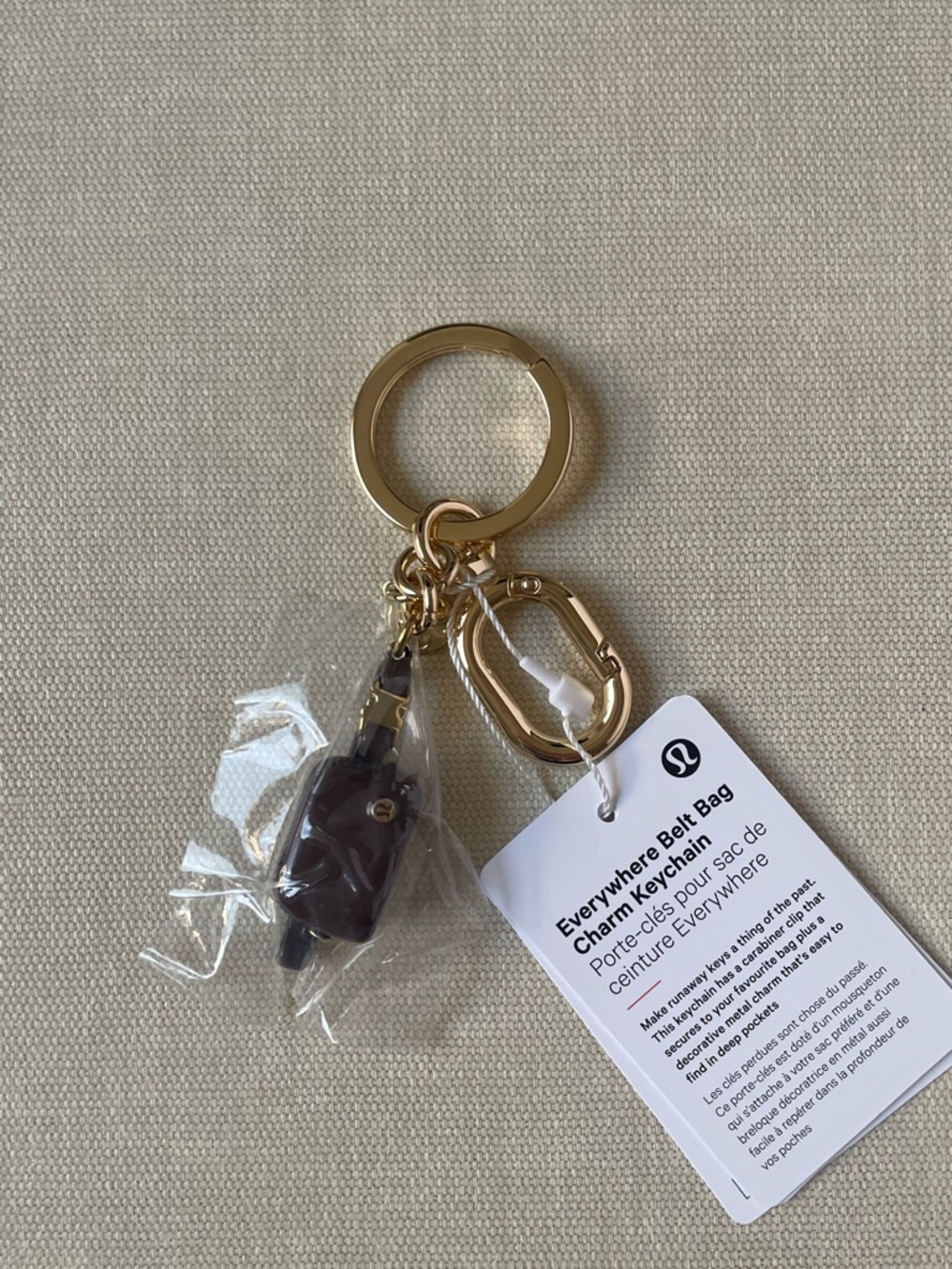 Everywhere Belt Bag Charm Keychain - Goodnight Plum/Gold